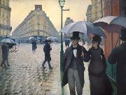 Gustave Caillebotte Paris Street Rainy Day oil painting